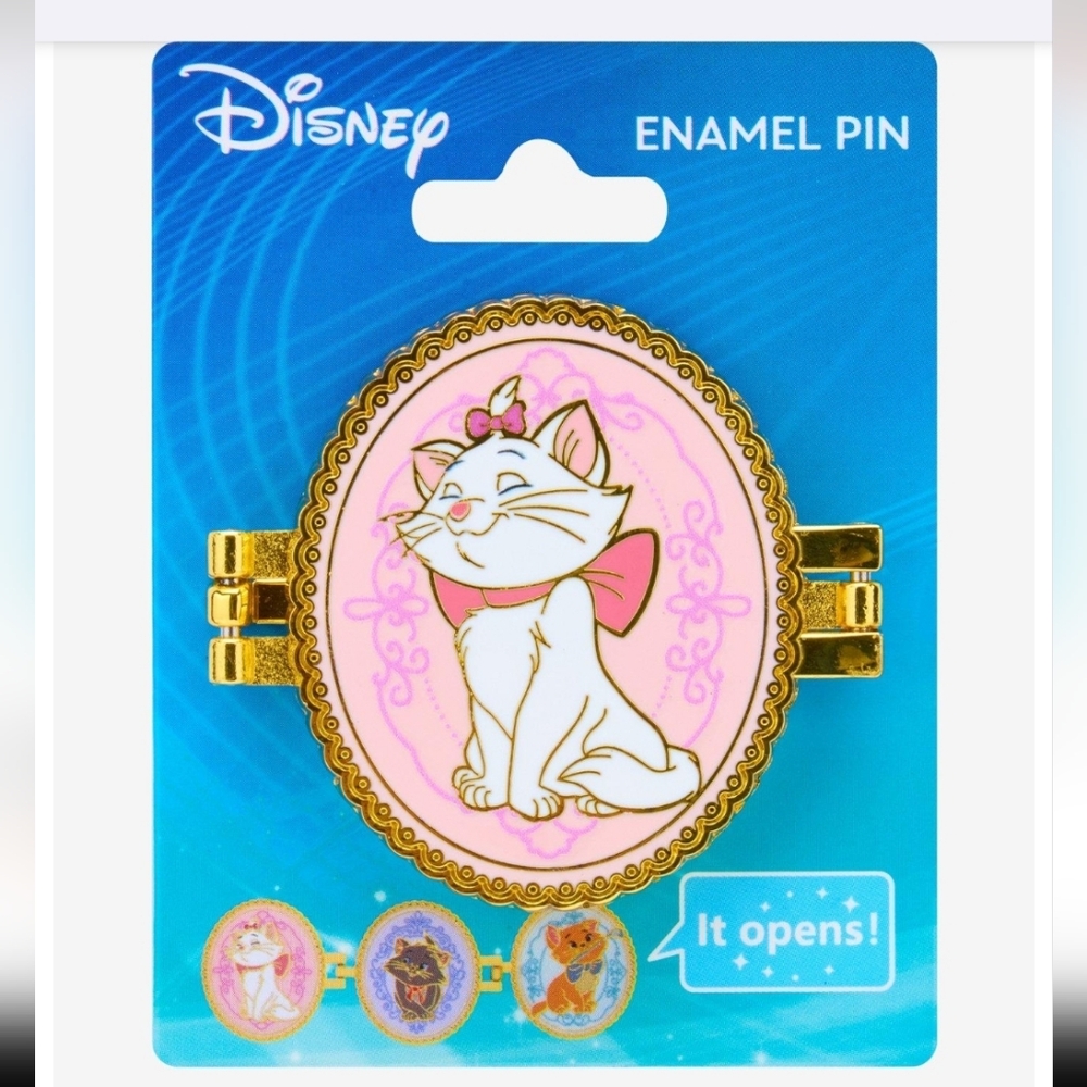 NWT Disney The Aristocats Kittens Frame Hinged Enamel Pin
